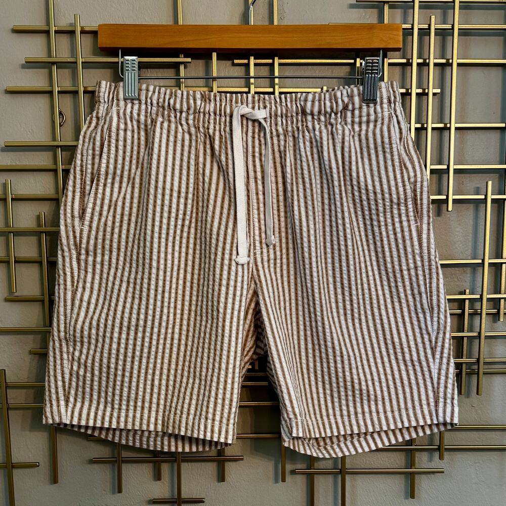 Ben Sherman Seersucker Stretch Drawstring Shorts Medium